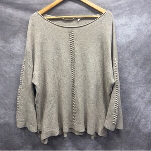 Soft Surroundings Beige Sweater LS Pullover Women’s Plus Size 2X